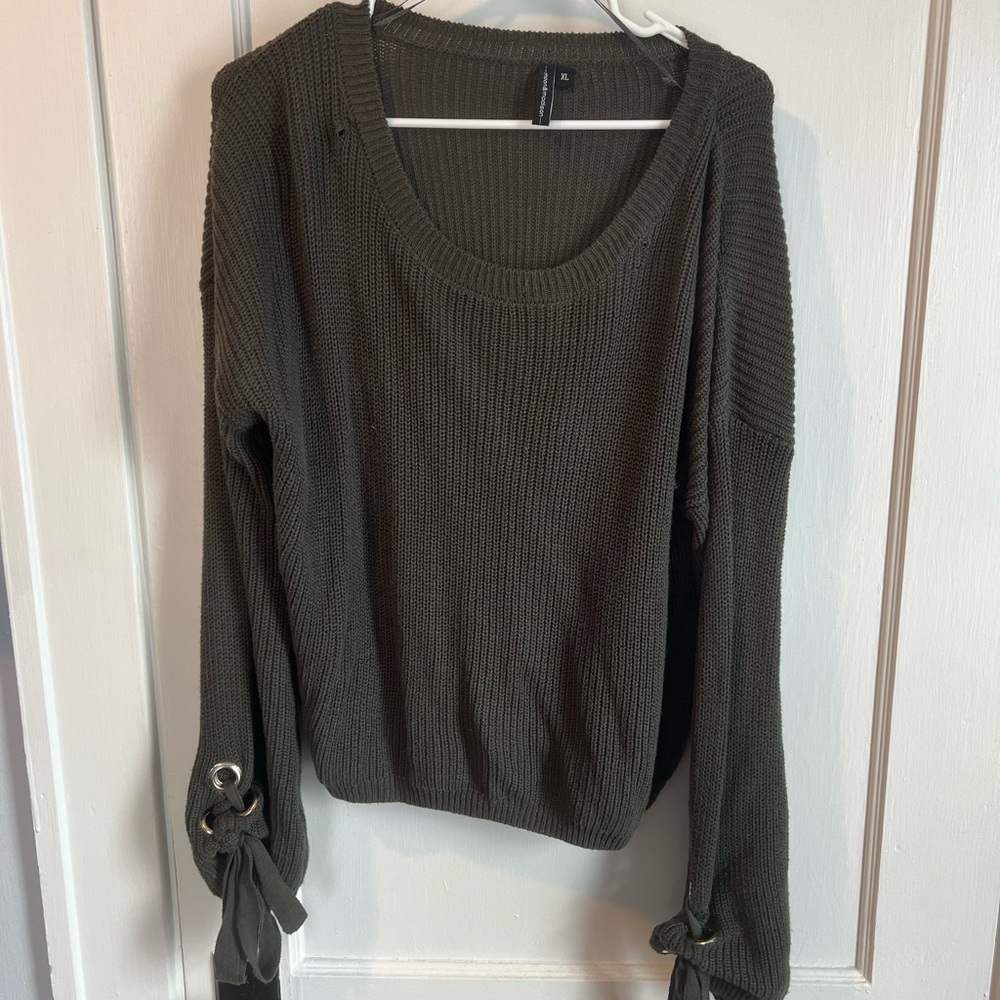 Dark green sweater